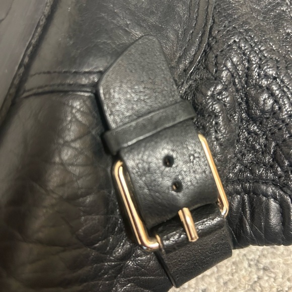Tory Burch Sz 6 “Chrystie”Black Quilted Boots with Buckle Straps Great condition - Picture 5 of 16